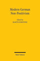 Book cover of: Modern German Non-Positivism. By: Martin Borowski