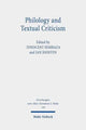 Book cover of: Philology and Textual Criticism. By: Innocent Himbaza