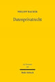 Book cover of: Datenprivatrecht. By: Philipp Hacker