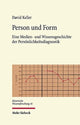 Book cover of: Person und Form. By: David Keller