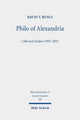 Book cover of: Philo of Alexandria. By: David T. Runia
