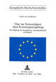 Book cover of: Ueber die Notwendigkeit einer Konzerngesetzgebung