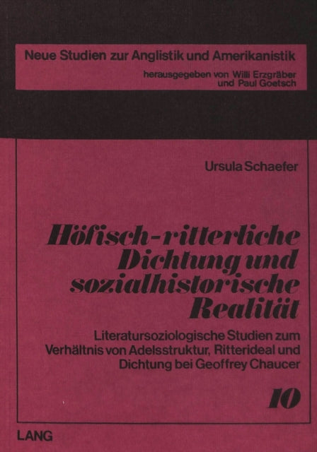 Book cover of: Hoefisch-ritterliche Dichtung und sozialhistorische Realitaet