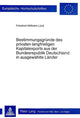 Book cover of: Bestimmungsgruende des privaten langfristigen Kapitalexports aus der Bundesrepublik Deutschland in ausgewaehlte Laender
