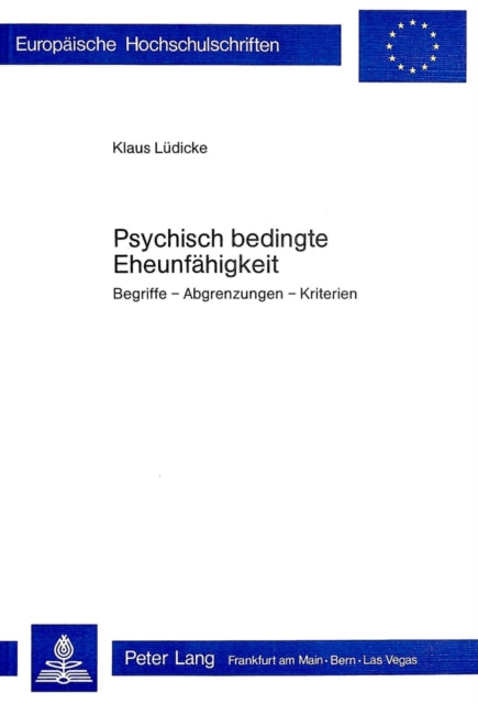 Book cover of: Psychisch bedingte Eheunfaehigkeit