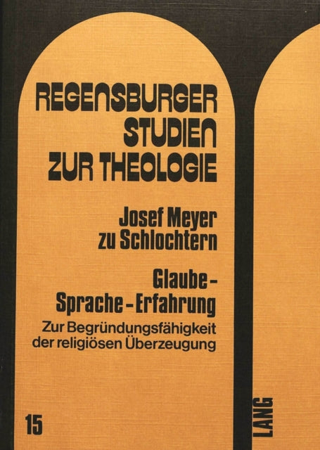 Book cover of: Glaube - Sprache - Erfahrung