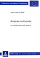 Book cover of: Analyse multivariee