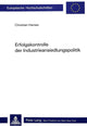 Book cover of: Erfolgskontrolle der Industrieansiedlungspolitik