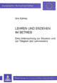 Book cover of: Lehren und Erziehen im Betrieb