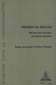 Book cover of: Modeles du discours