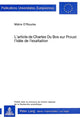Book cover of: L'article de Charles Du Bos sur Proust- L'idee de l'exaltation