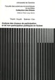 Book cover of: Analyse des niveaux de participation et de non-participation politiques en Suisse