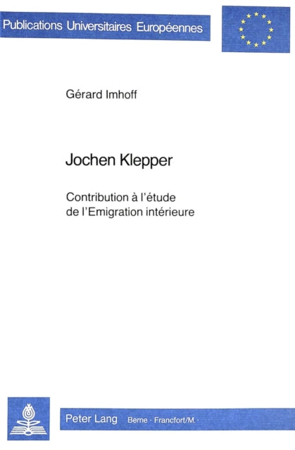 Book cover of: Jochen Klepper