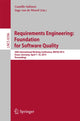 Book cover of: Requirements Engineering: Foundation for Software Quality. By: Camille Salinesi