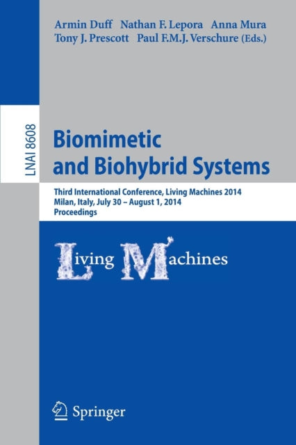 Book cover of: Biomimetic and Biohybrid Systems. By: Armin Duff