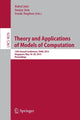 Book cover of: Theory and Applications of Models of Computation. By: Rahul Jain
