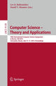 Book cover of: Computer Science -- Theory and Applications. By: Lev D. Beklemishev