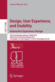 Book cover of: Design, User Experience, and Usability: Interactive Experience Design. By: Aaron Marcus