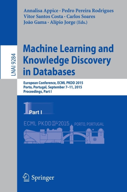 Book cover of: Machine Learning and Knowledge Discovery in Databases. By: Annalisa Appice
