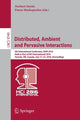 Book cover of: Distributed, Ambient and Pervasive Interactions. By: Norbert Streitz