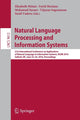 Book cover of: Natural Language Processing and Information Systems. By: Elisabeth Métais