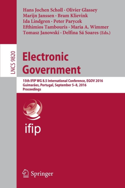 Book cover of: Electronic Government. By: Hans Jochen Scholl