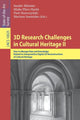 Book cover of: 3D Research Challenges in Cultural Heritage II. By: Sander Münster