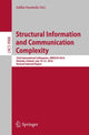 Book cover of: Structural Information and Communication Complexity. By: Jukka Suomela