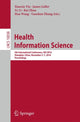 Book cover of: Health Information Science. By: Xiaoxia Yin