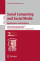 Book cover of: Social Computing and Social Media. Applications and Analytics. By: Gabriele Meiselwitz