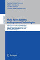 Book cover of: Multi-Agent Systems and Agreement Technologies. By: Natalia Criado Pacheco