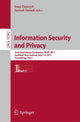 Book cover of: Information Security and Privacy. By: Josef Pieprzyk