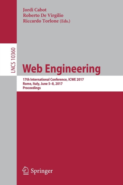 Book cover of: Web Engineering. By: Jordi Cabot