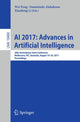 Book cover of: AI 2017: Advances in Artificial Intelligence. By: Wei Peng
