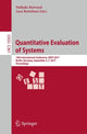 Book cover of: Quantitative Evaluation of Systems. By: Nathalie Bertrand