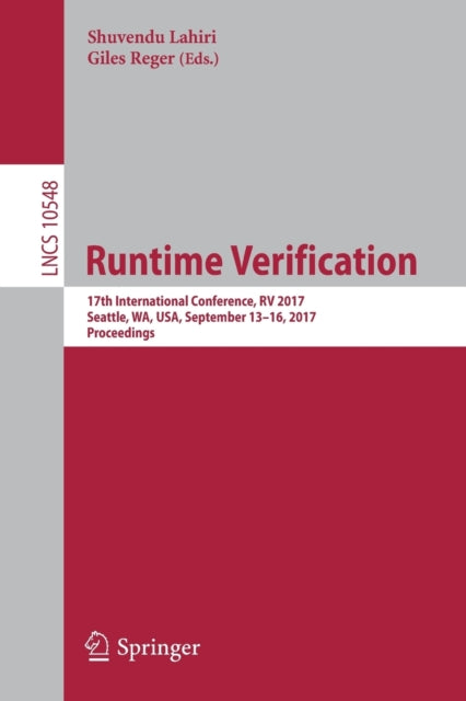Book cover of: Runtime Verification. By: Shuvendu Lahiri