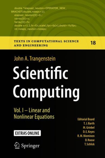 Book cover of: Scientific Computing. By: John A. Trangenstein