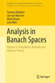 Book cover of: Analysis in Banach Spaces. By: Tuomas Hytönen