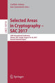 Book cover of: Selected Areas in Cryptography – SAC 2017. By: Carlisle Adams