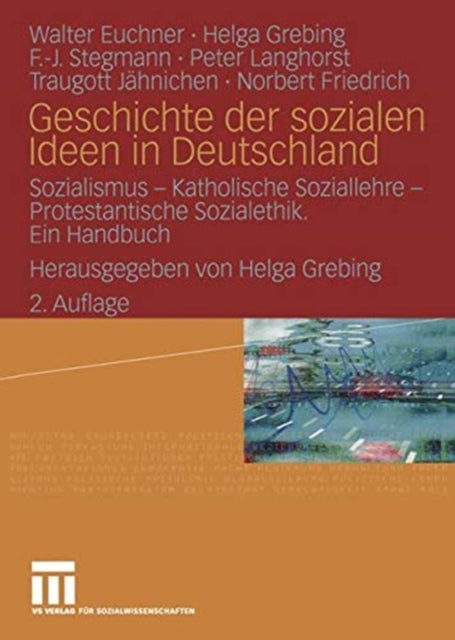Book cover of: Geschichte der sozialen Ideen in Deutschland. By: Walter Euchner