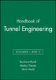 Book cover of: Handbook of Tunnel Engineering, Volumes I and II. By: Bernhard Maidl