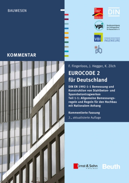 Book cover of: Eurocode 2 fur Deutschland. By: Deutscher Beton- und Bautechnik-Verein e.V.