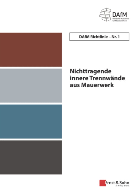 Book cover of: DAfM Richtlinie Nr. 1. By: Deutscher Ausschuss für Mauerwerk e.V.