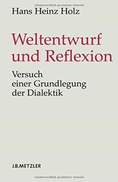 Book cover of: Weltentwurf und Reflexion