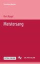 Book cover of: Meistersang. By: Bert Nagel