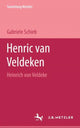 Book cover of: Hendrik van Veldeken. By: Gabriele Schieb