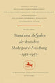 Book cover of: Stand und Aufgaben der Deutschen Shakespeare-Forschung 1952–1957. By: Horst Oppel