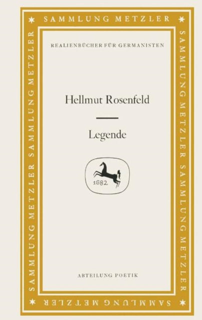 Book cover of: Legende. By: Hellmut Rosenfeld