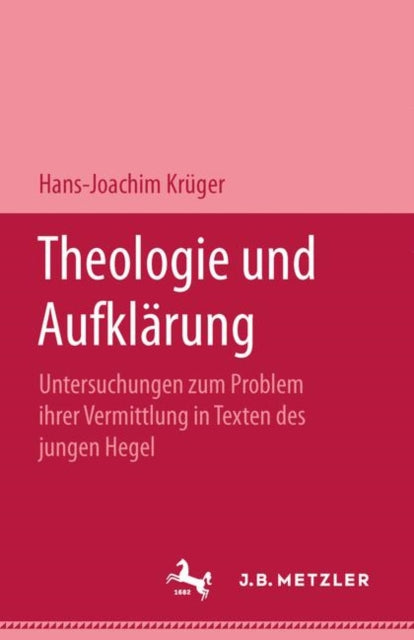 Book cover of: Theologie und Aufklarung. By: Hans-Joachim Krüger