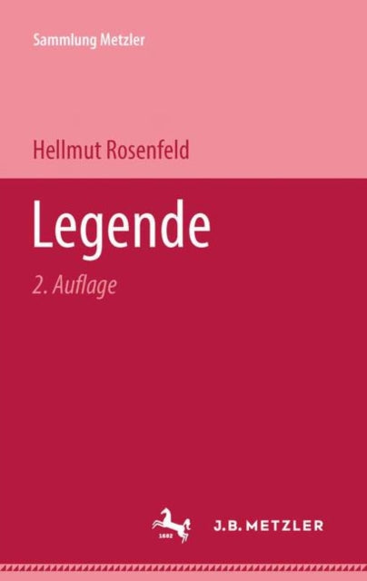Book cover of: Legende. By: Hellmut Rosenfeld